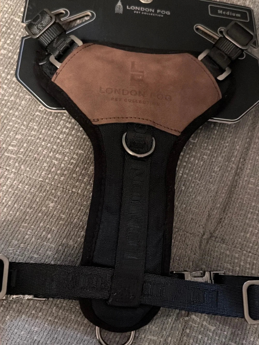 London Fog Black and Brown Men’s Chest Harness Belt Bag
